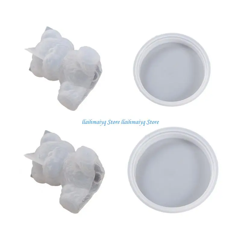 573B Non-stick Easy Release Bear Silicone Mold Making Tool Wedding