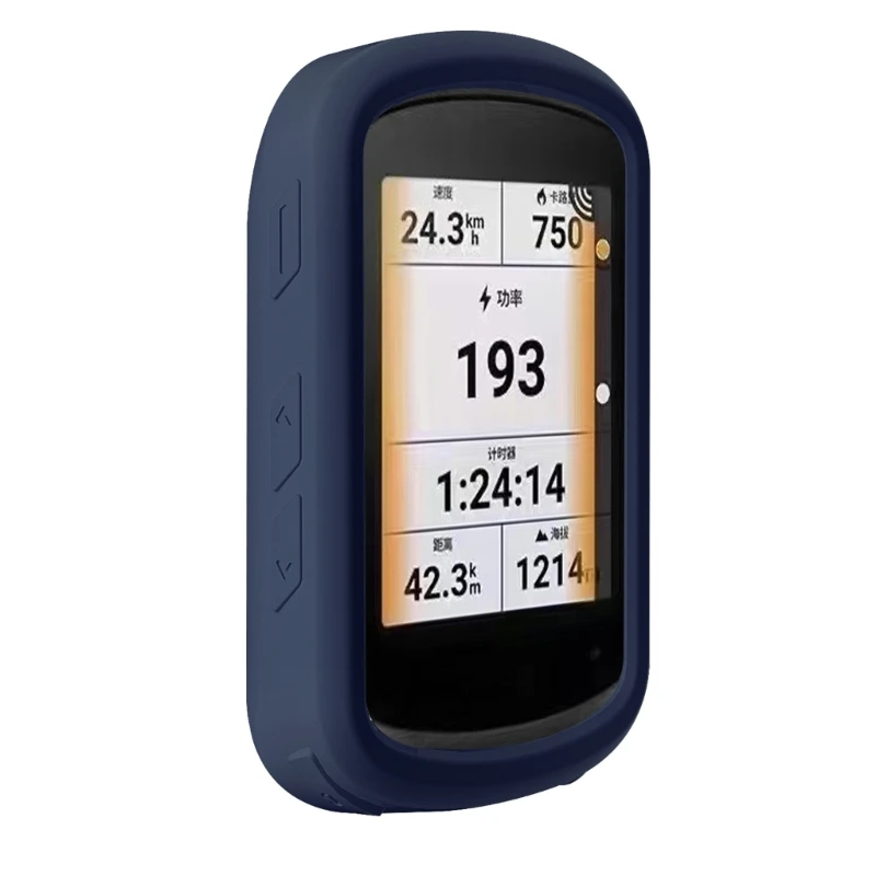 เคสผิวจักรยานซิลิโคนปกป้องหน้าจอสำหรับปลอกคอมพิวเตอร์ 840 GPS