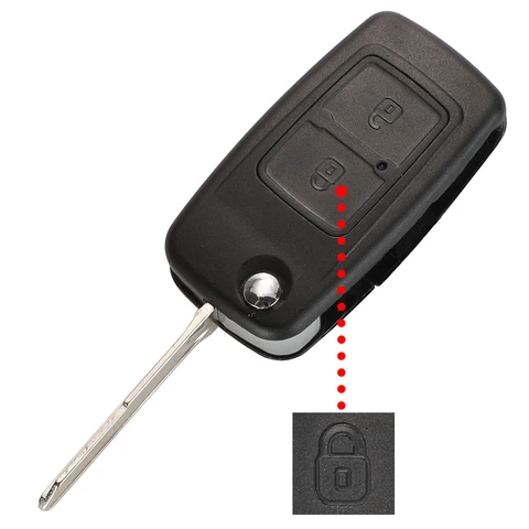 Корпус ключа-брелока Jingyuqin с 2 кнопками для Chery A5, Fulwin, Tiggo, E5, A1, Cowin, EASTER, T11 2009, с заготовкой лезвия