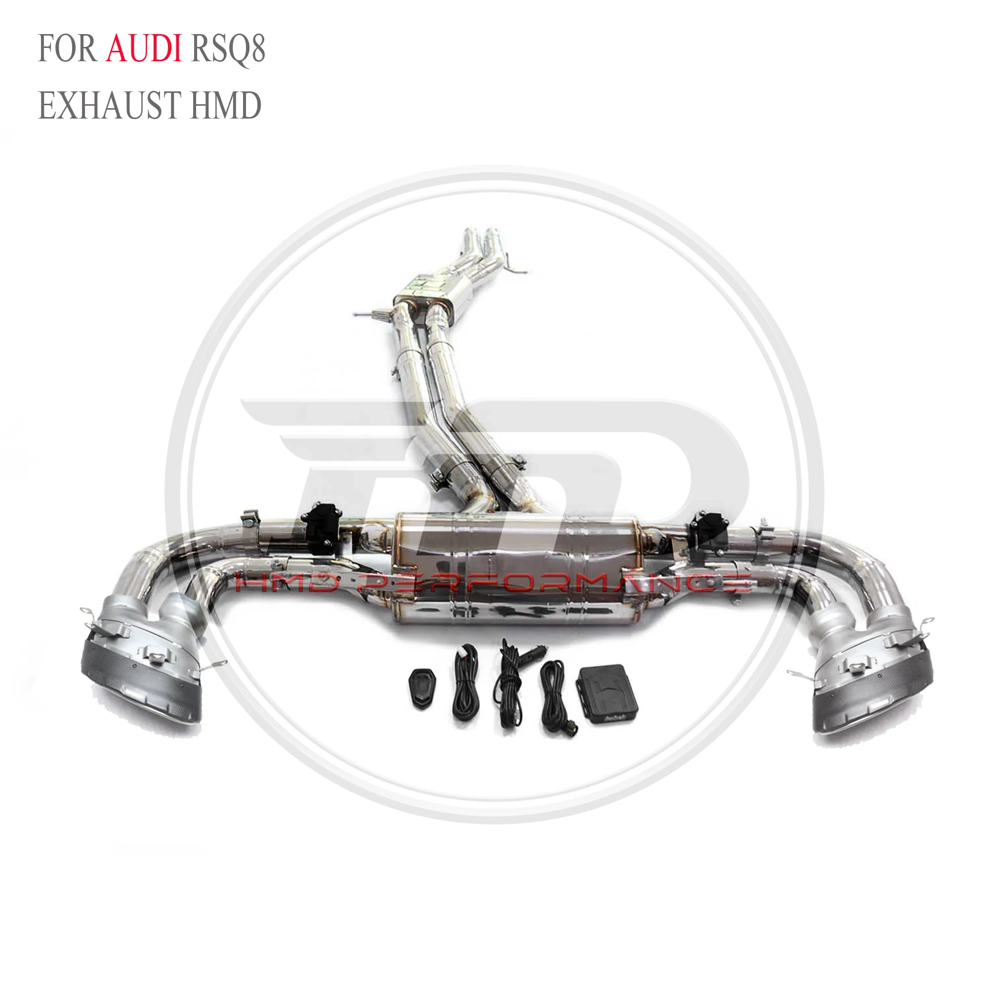 

HMD for Audi RSQ8 Valved Catback Exhaust System 304 Stainless Steel Valves Handcrafted