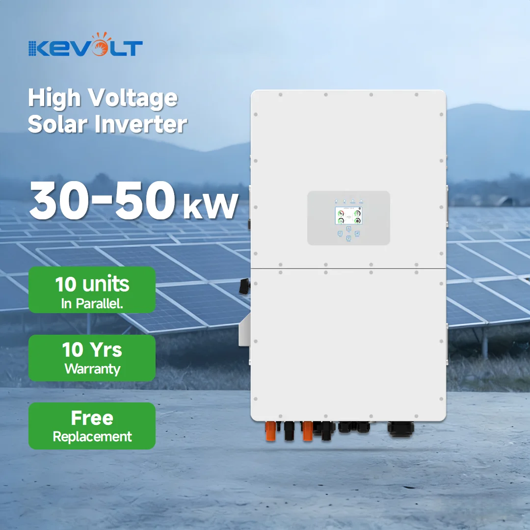 Hybrid Solar Power System 20kW 30kW 50kW High Voltage Complete Solar Kit With LiFePO4 Battery