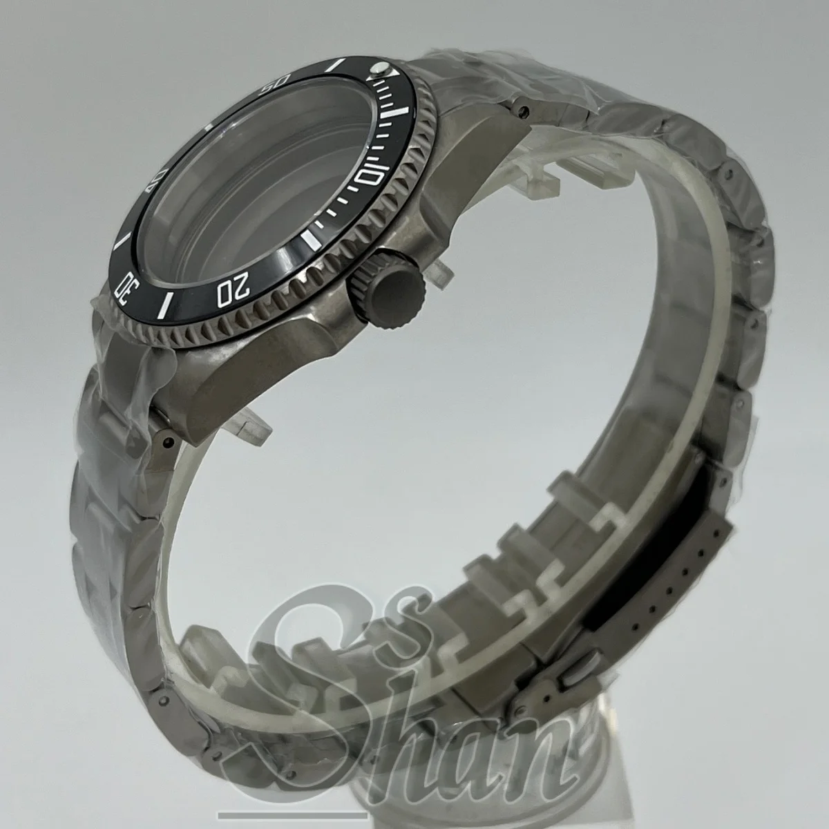 Aleación de titanio 40mm NH35 caja de reloj correa de cristal de zafiro SUB GMT Yacht NH34 NH35 NH36 ETA2824 movimiento resistente al agua 10ATM