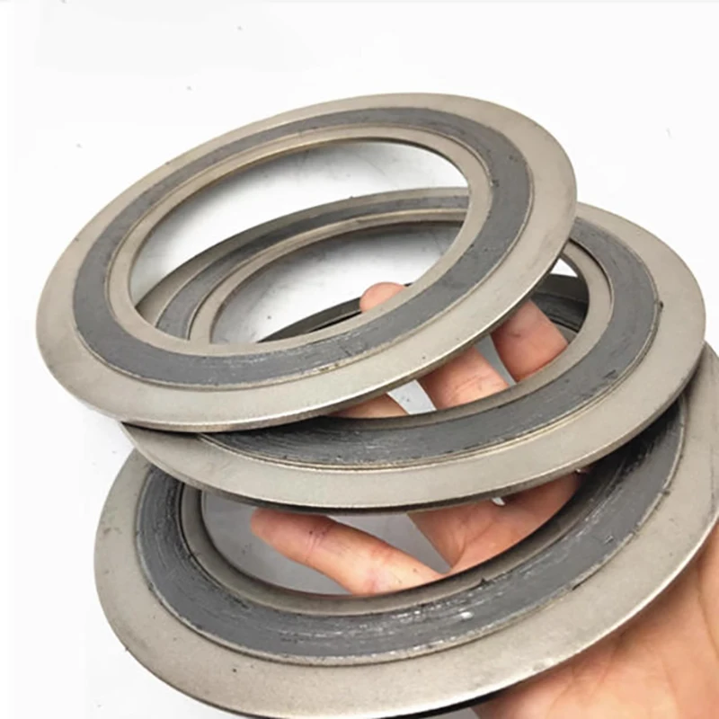 D-type American standard carbon steel stainless steel 304 flange gasket, inner and outer rings, metal wrapped gasket