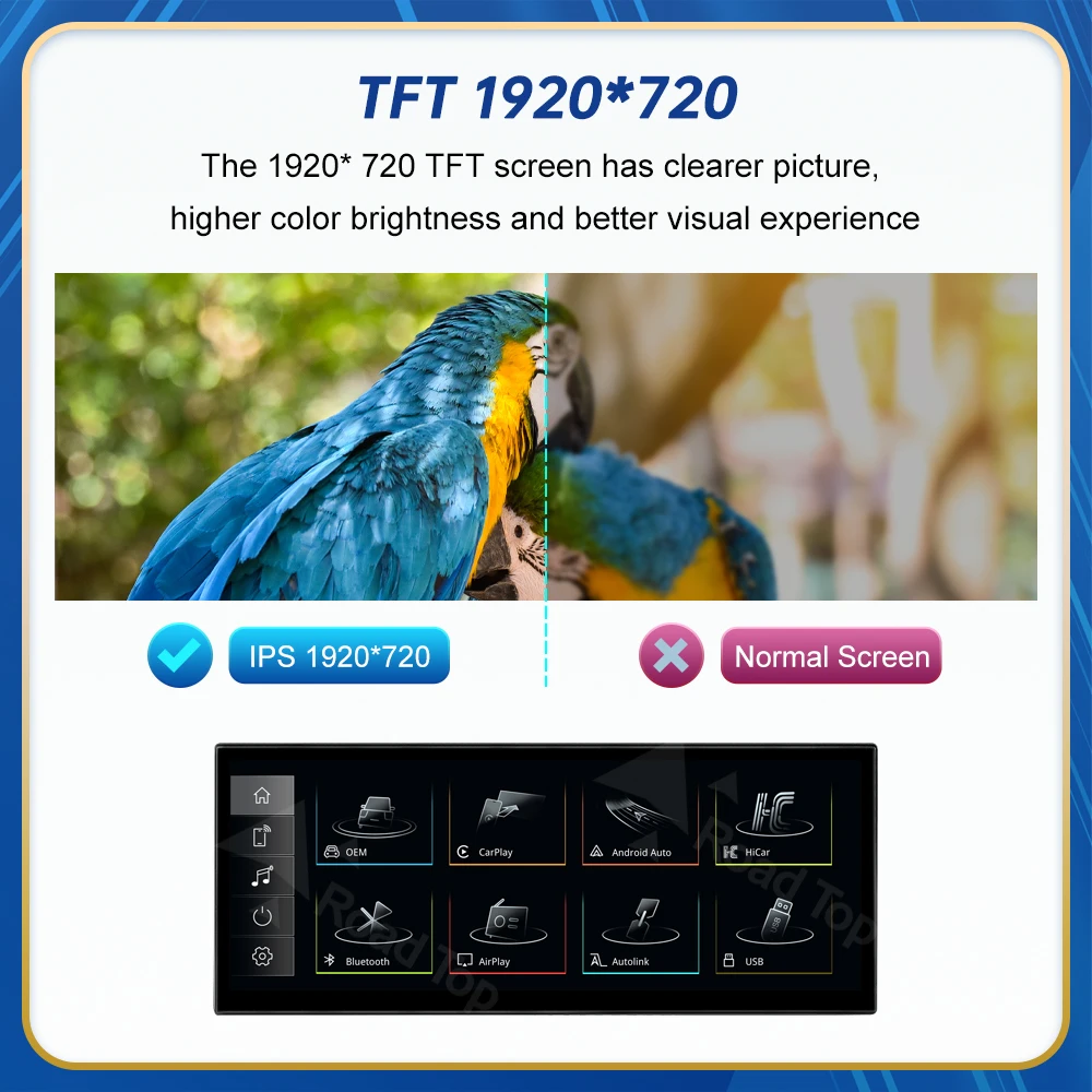 شاشة تعمل باللمس لأودي A4 A5 B9 2016-2019 الطريق العلوي 12.3 بوصة مشغل وسائط متعددة Andriod Auto LinkGPS Carplay شاشة سيارة اللعب