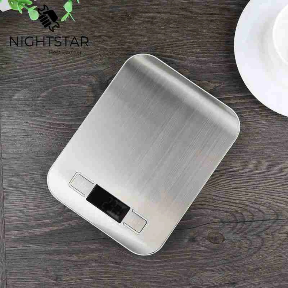 5000g / 1g Digital Kitchen Scale Stainless Steel Electronic LCD Weight 5KG Scale Libra Cooking Measure Tools Scales