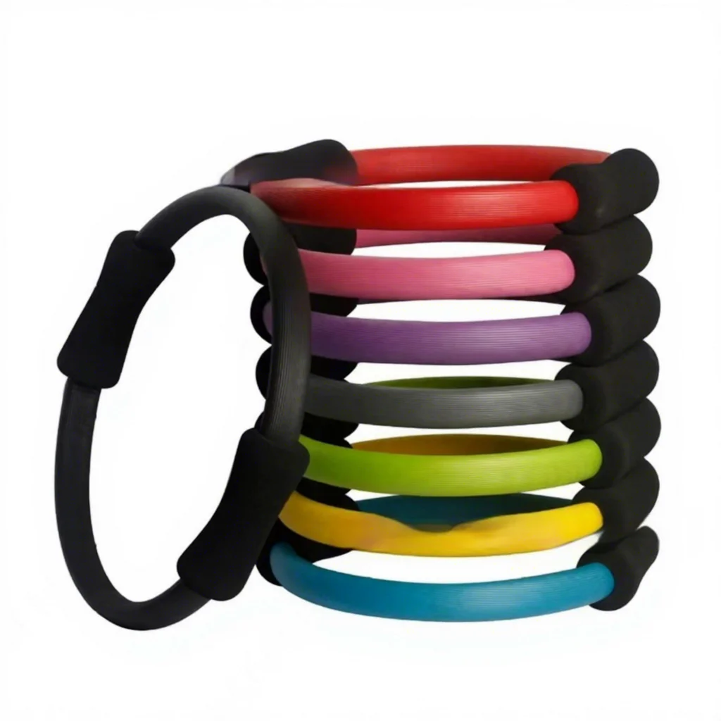 Yoga Pilates Ring Factory-Customized Foam-Handle High Elasticity Anti-Slip Fitness Exercise Body Shaping Leg Training Yoga Hoop