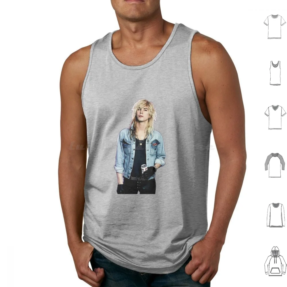 Duff Mckagan Camisetas sin mangas de algodón estampado Duff Mckagan Slash Guns N Roses Axl Rose Guitar Steven Rose Axl Gnr Izzy