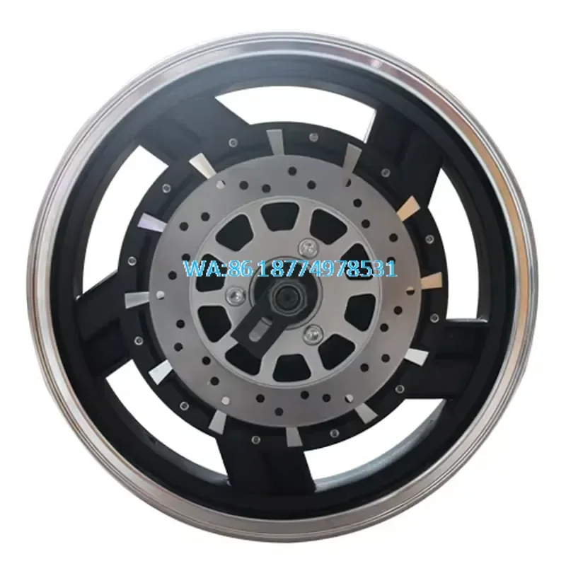Wmwmnu 3000W 17inch Single Wheel Motorcycle Moped for QS Brushless Rear Hub Motor 48V 60V 72V