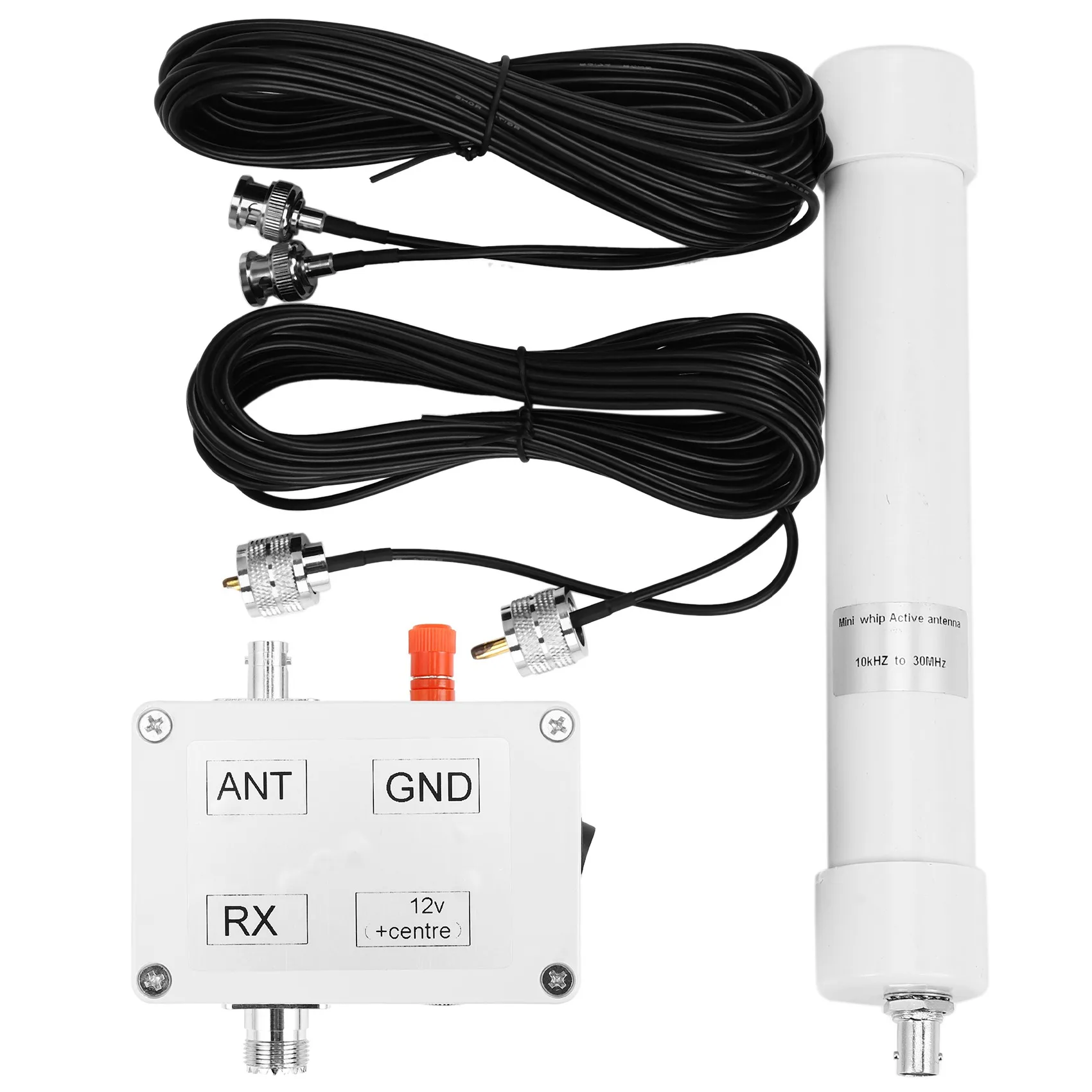 Mini antenne fouet active avec câble portable, 10 tiens z à 30Mhz, Hf, Lf, Vlf, Vhf, Sdr, Rx