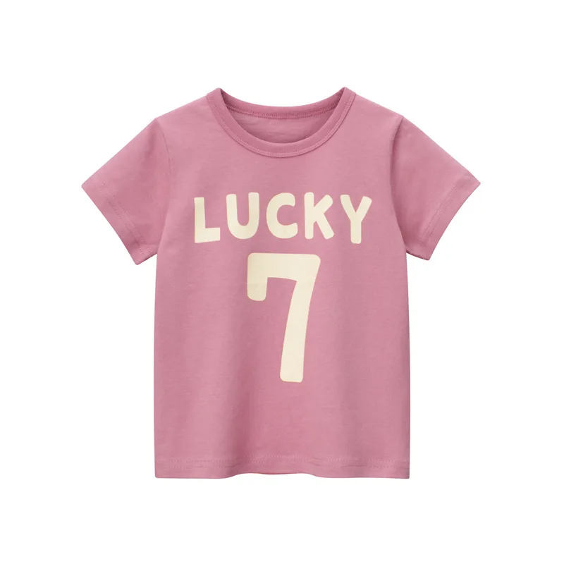 2024 nuovo 2-8 anni estate bambini ragazzi T-shirt cartone animato stampato lettera neonato manica corta top bambini magliette vestiti del bambino