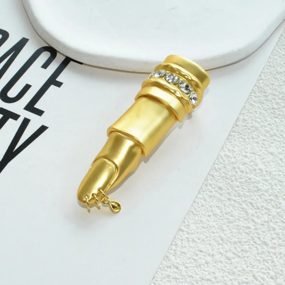 1 Stück Übertriebener Metall-Legierungs-Ring mit Beweglichen Gelenken für Damen Mode-Schmuck Boutique Punk-Ring Accessoires – Detail 4