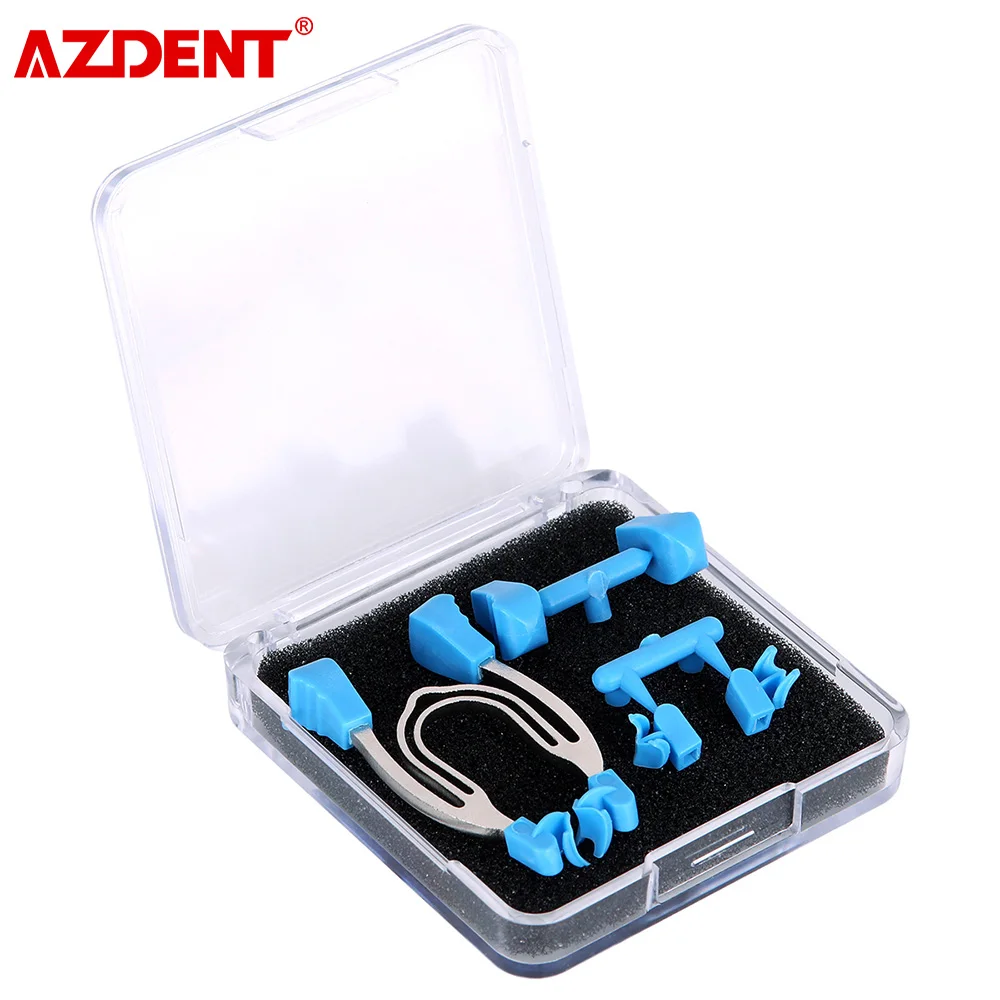 AZDENT Dental Matrix Sectional Contoured Matrices Clamps Wedges Metal Spring Clip Rings Type A Dentist Tools