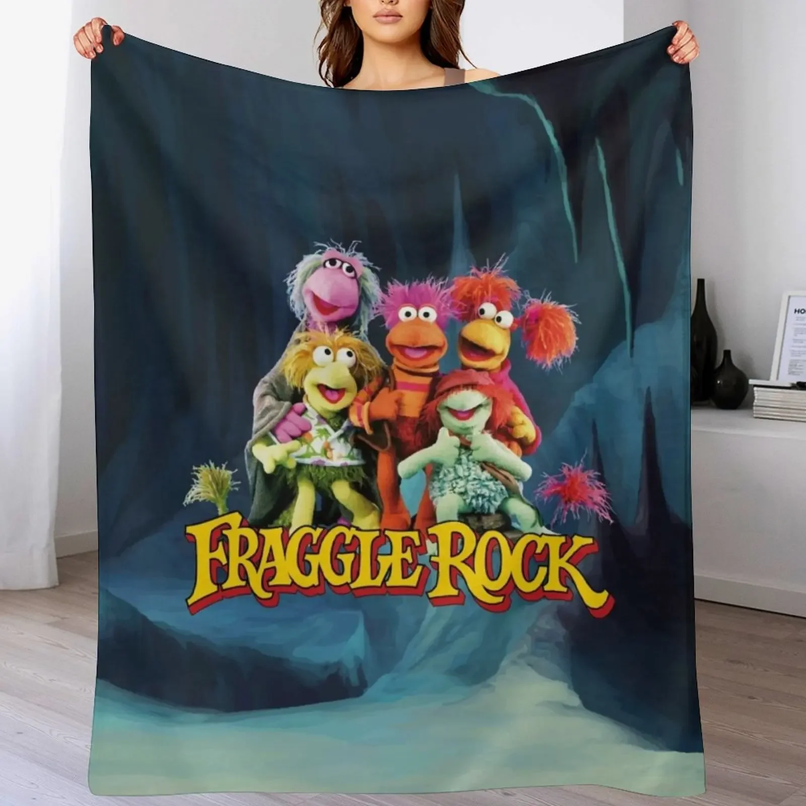 

Fraggle Rock - Characters cave Throw Blanket Luxury Brand For Decorative Sofa Flannel Stuffeds Blankets