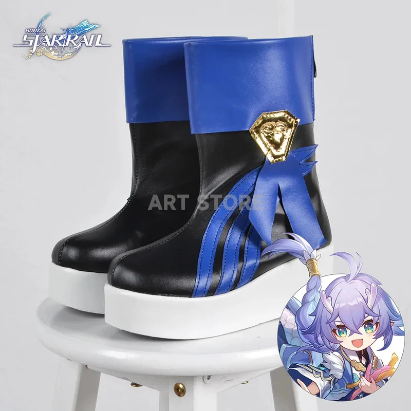

Game Honkai Star Rail Cosplay Black Boots Comic Con Halloween Kafka Costumes Shoes for Men yi;4