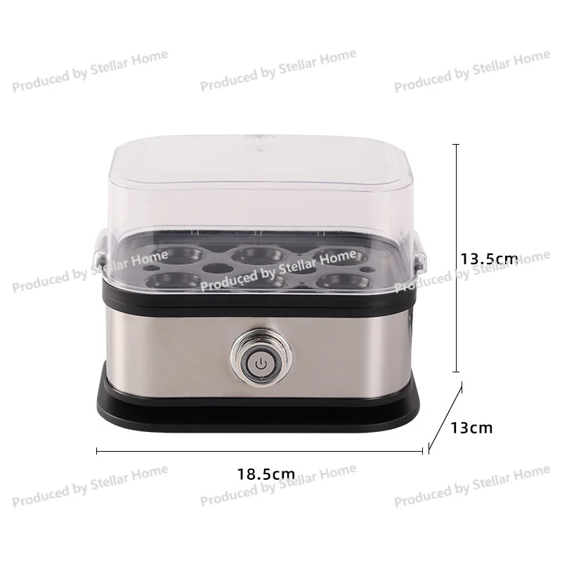 Stainless Steel Egg Cooker Small Mini Portable Egg Cooker Kitchen Egg Steamer Household Breakfast Machine Multifunctional