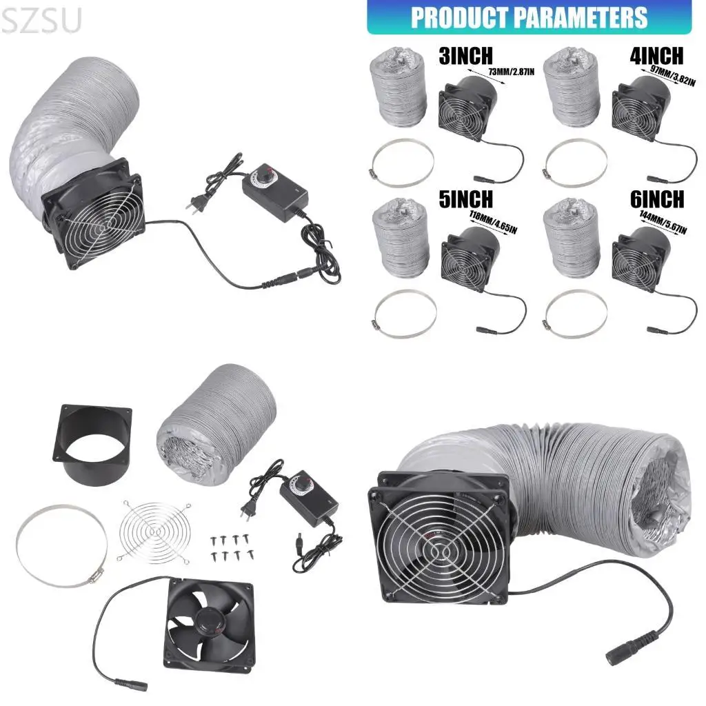 

SZSU 12V Adjustable Speed Cooling Fan Set For Soldering And Lasers Cutting Machines