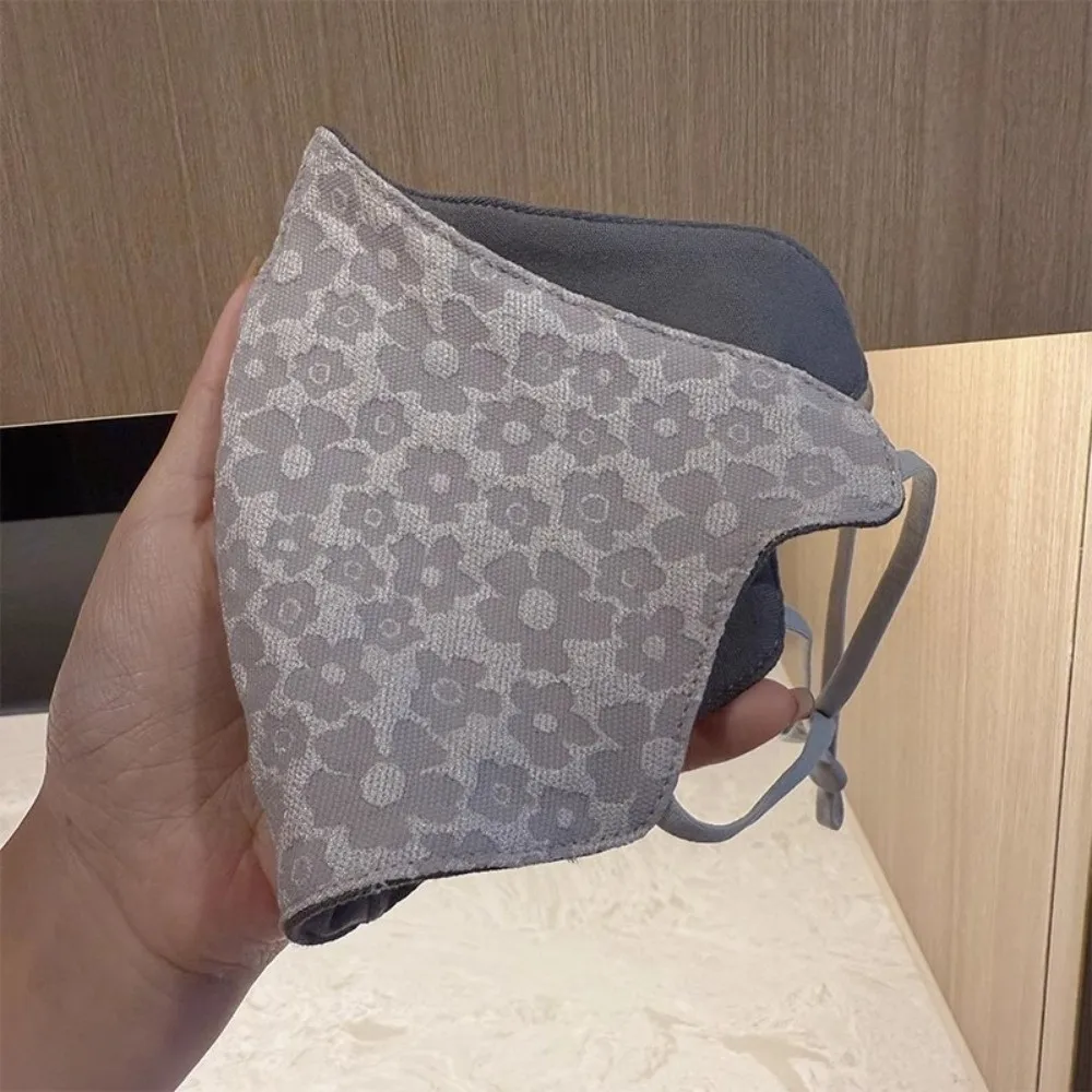 Nuove maschere per il viso antivento Maschera da donna traspirante a prova di freddo Stampa Copri bocca caldo invernale