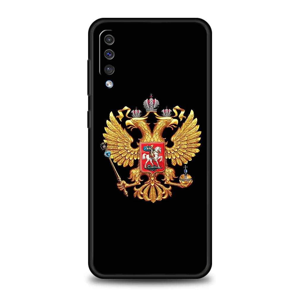 Russia Russian Flags Emblem Phone Case for Samsung Galaxy A24 A13 A53 A73 A33 A22 A12 5G A02 A03 A70 A50 A10 A20 Silicone Shell