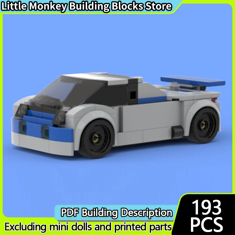 

Speed Racing Car Model MOC Building Bricks Light Sports Car Modular Technology Children Holiday Gifts Assemble Toys Suit