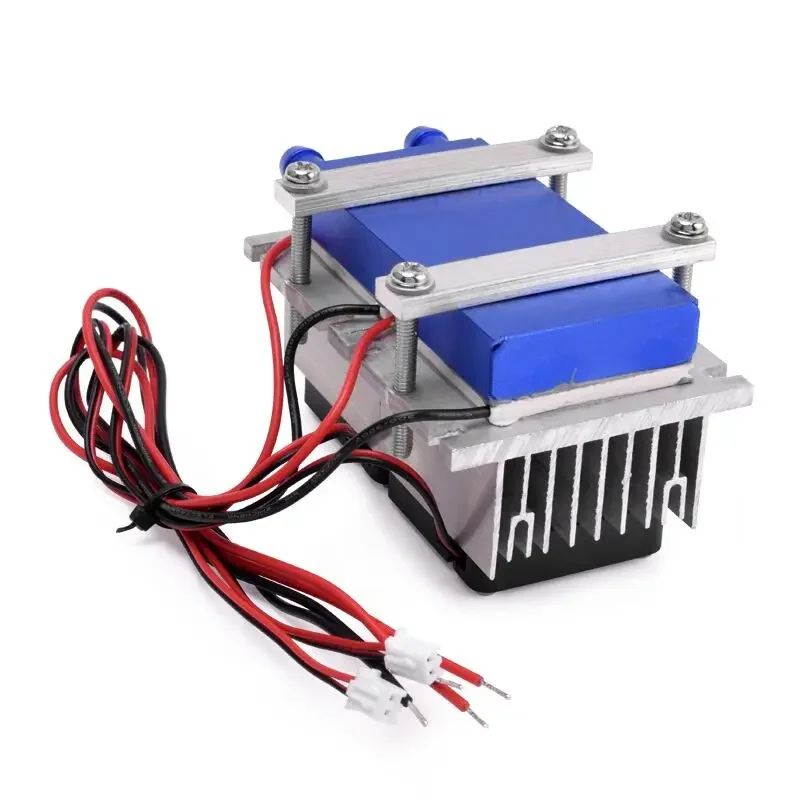 144W Thermoelectric Peltier Refrigeration Cooler DC 12V 15A Semiconductor Cooling System for Small Air Conditioning Fan Module