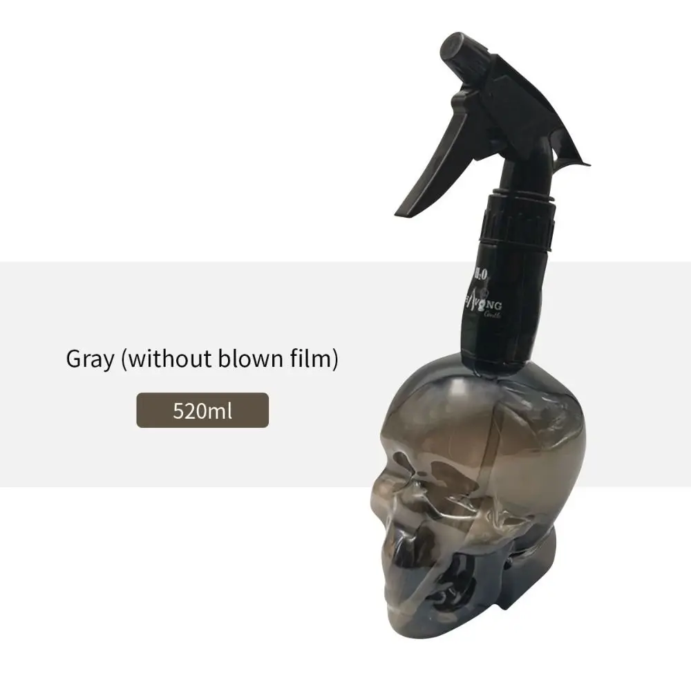 الجمجمة رئيس تصميم تصفيف الشعر رذاذ زجاجة سعة كبيرة بخاخ الماء ضباب مسقاة 500 مللي تصفيف الشعر زجاجات إعادة الملء