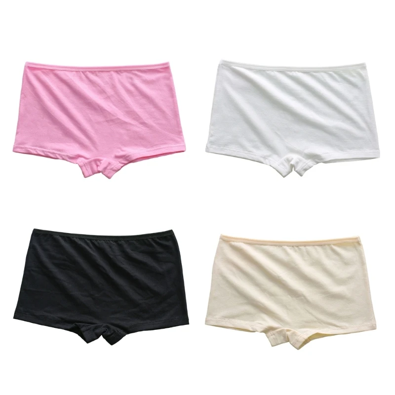 

Youth Girls Cotton Rise Underpants Seamless Waist Soft Breathable Fabric Panties Enjoy Comfort for Daily School