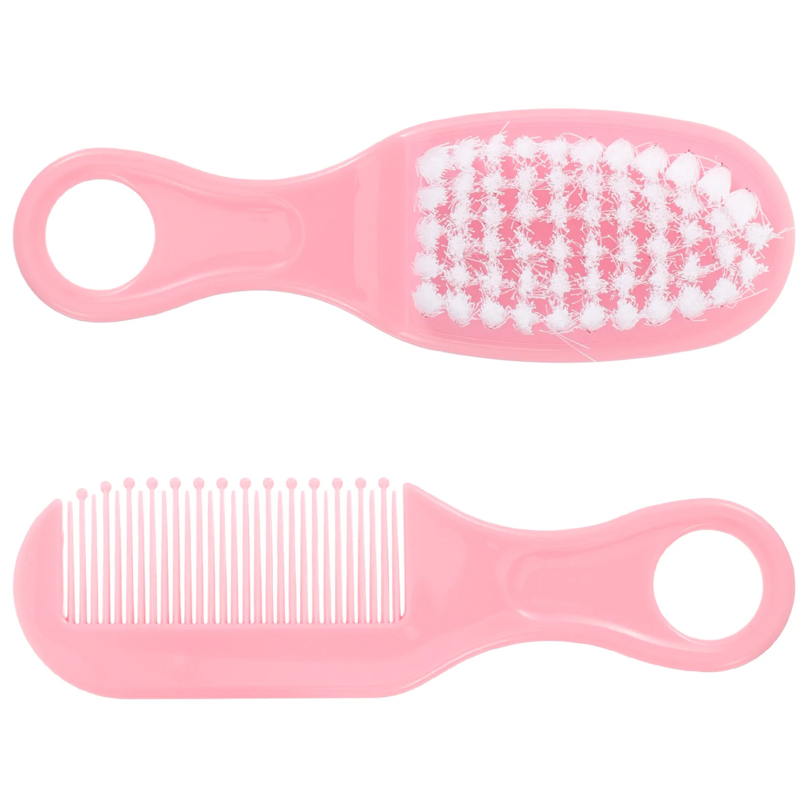 

1Set Baby Massage Brush Comb Kit Pink Newborn Infant Grooming Hair Care Promote Brain Development Parent Child Interaction