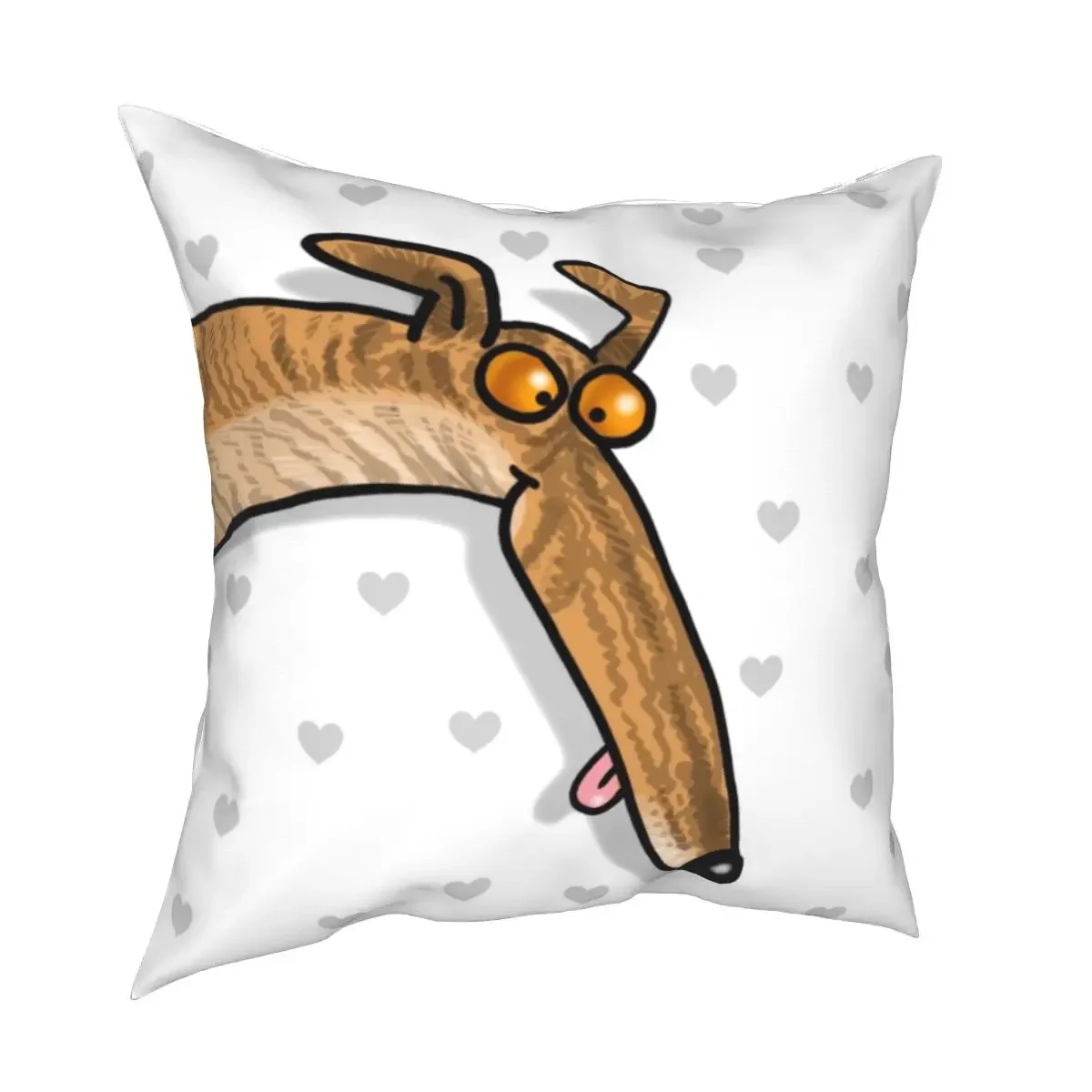 غطاء وسادة بنمط مطبوع عليه فن تجريدي إسكندنافي مع طباعة قطيفة قصيرة لتزيين أريكة غرفة المعيشة