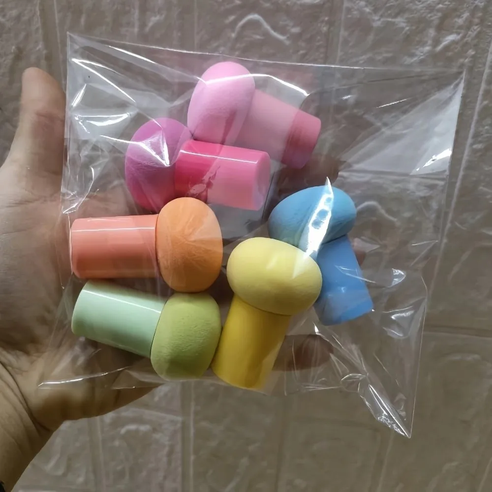 6pcs Colorful Stencil Brush Set with Handles Ink Applicator Wet Dry Gourd Sponge DIY Arts Crafts Card Making Tool