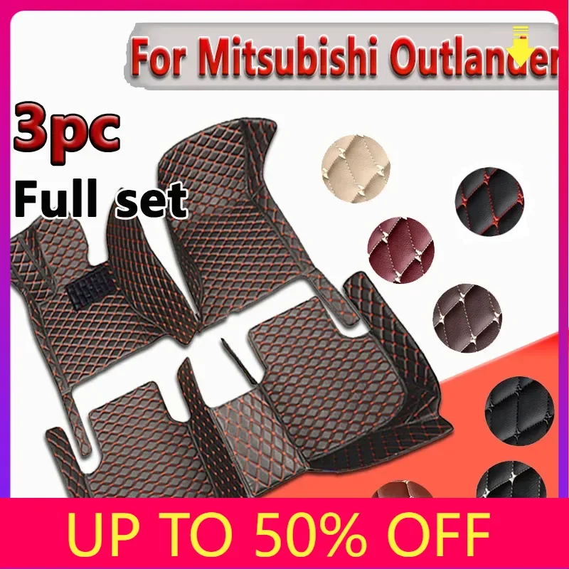 

Carpets Car Floor Mats For Mitsubishi Outlander 2018 2017 2016 2015 2014 2013 5 Seats Auto Interior Custom Leather Covers