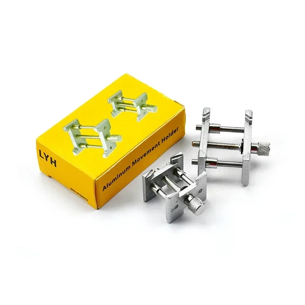 2pcs Multifunctional Universal Watch Movement Holder Fixed Base 2in1 Watches Case Clamp Repair Tools for Watchmaker