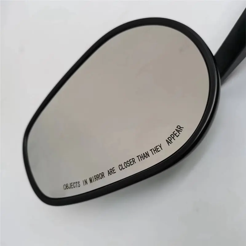 Stable-Rear View Universal Motorcycle Bar End Mirrors Oval Side Mirrors For 13-14Mm 17-19Mm Handlebars