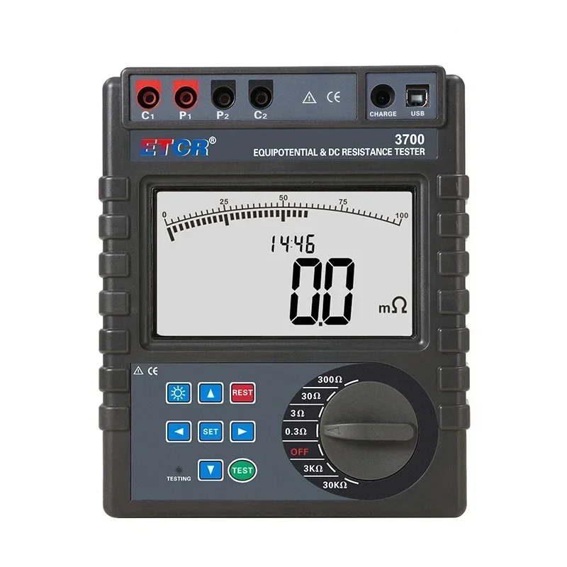 ETCR3700 Intelligent Multifunction Equipotential Connection Resistance Tester