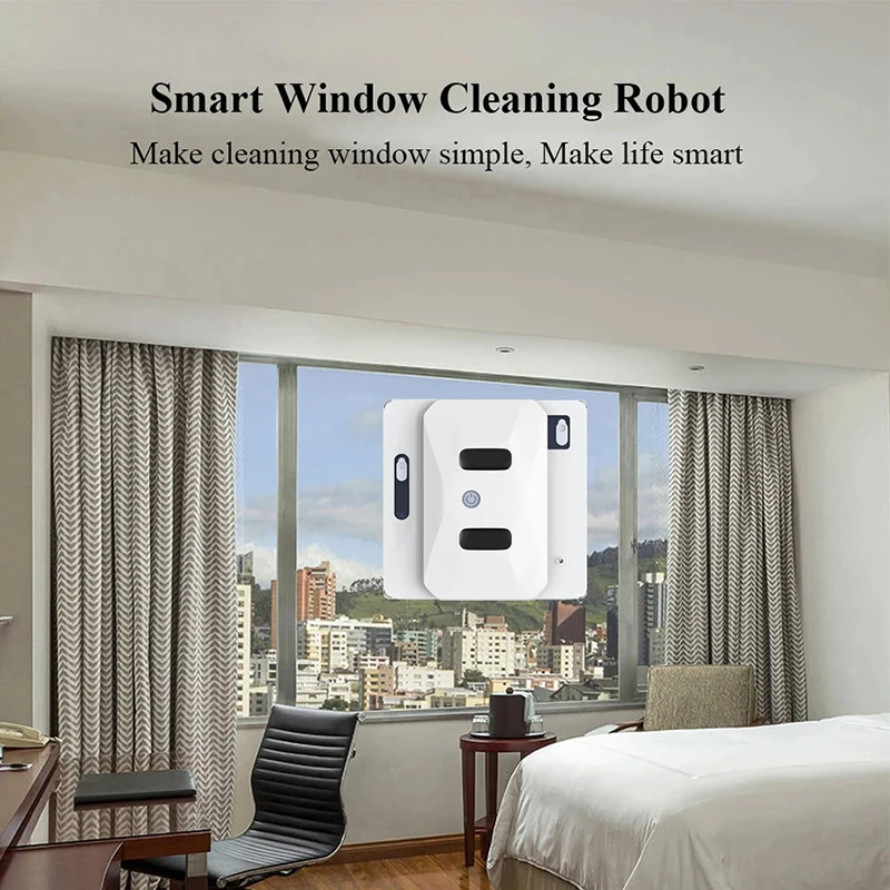 W-S3S electric window cleaner Remote Control Smart Automatic Bilateral Water Spray Square clean glass Robot Home office use