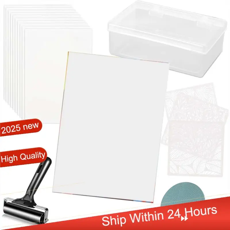 

Пластина для гелевой печати — многоразовая 5 x 7 дюймов, инструмент для изготовления карточек, художественных и поделок, скрапбукинга, ведения журнала ~ Джеул.