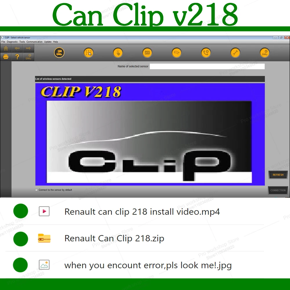 

Can Clip 218 для автомобильного программного обеспечения Renault, проверка OBD двигателя, автоматическая коробка передач, система кондиционирования воздуха, программирование с защитой от кражи