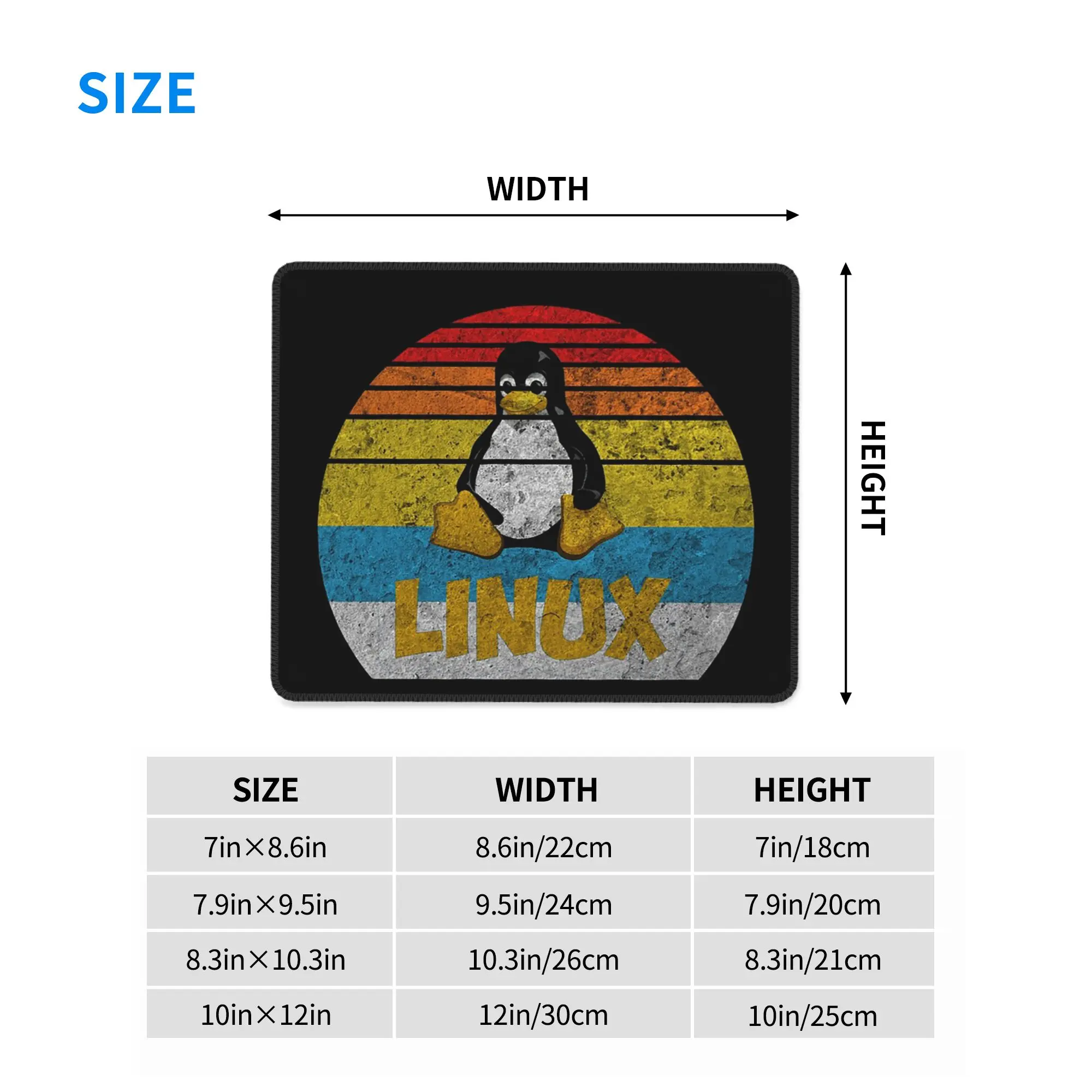 Original Linux Squad Unix Geek Mouse Pad Computer Keyboard Mouse Mat Gamer PC Laptop Desk Mat Office Accessories Table Mats