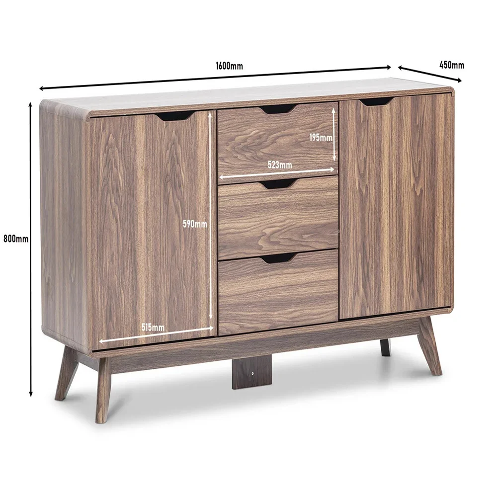 Luxury living room wooden furniture chest of drawers 6 drawer file cabinet Light Luxury sideboard cabinets