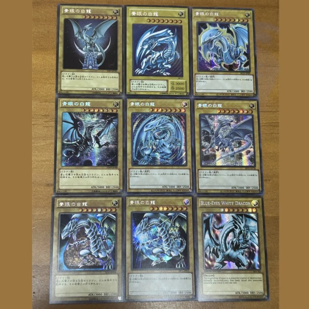 DIY Yu-Gi-Oh Dark Magician BlueEyes White Dragon Dark Magician Girl Flashcard Anime Peripheral Game Collection Card Holiday Gift