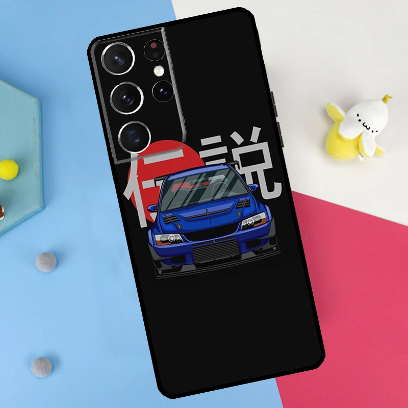 رالي سيارة التوضيح مرة أخرى لسامسونج غالاكسي S25 S24 S22 S23 الترا زائد S20 S21 FE S9 S10 S25 FE غطاء ناعم