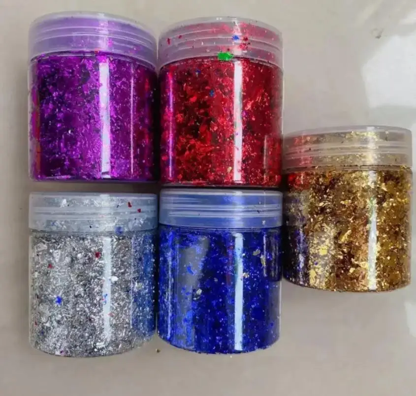 4g Carbon Fiber DIY Chopped Carbon Fiber Short Cut Forging Plastic Color Glitter Chips Pieces