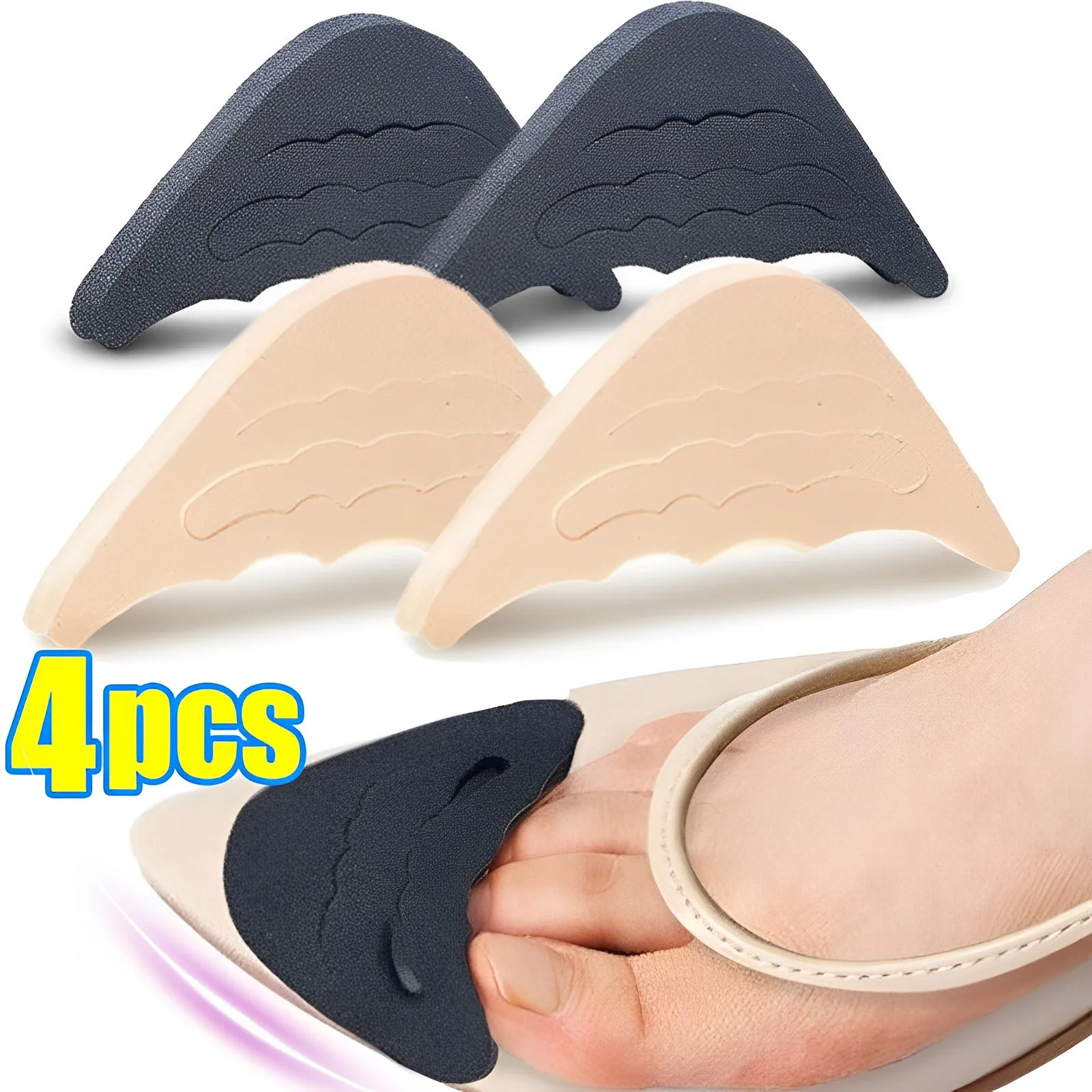 

Forefoot Insert Pad For Women High heels Toe Plug Half Sponge Shoes Cushion Adjustment Feet Filler Insoles Anti-Pain Pads