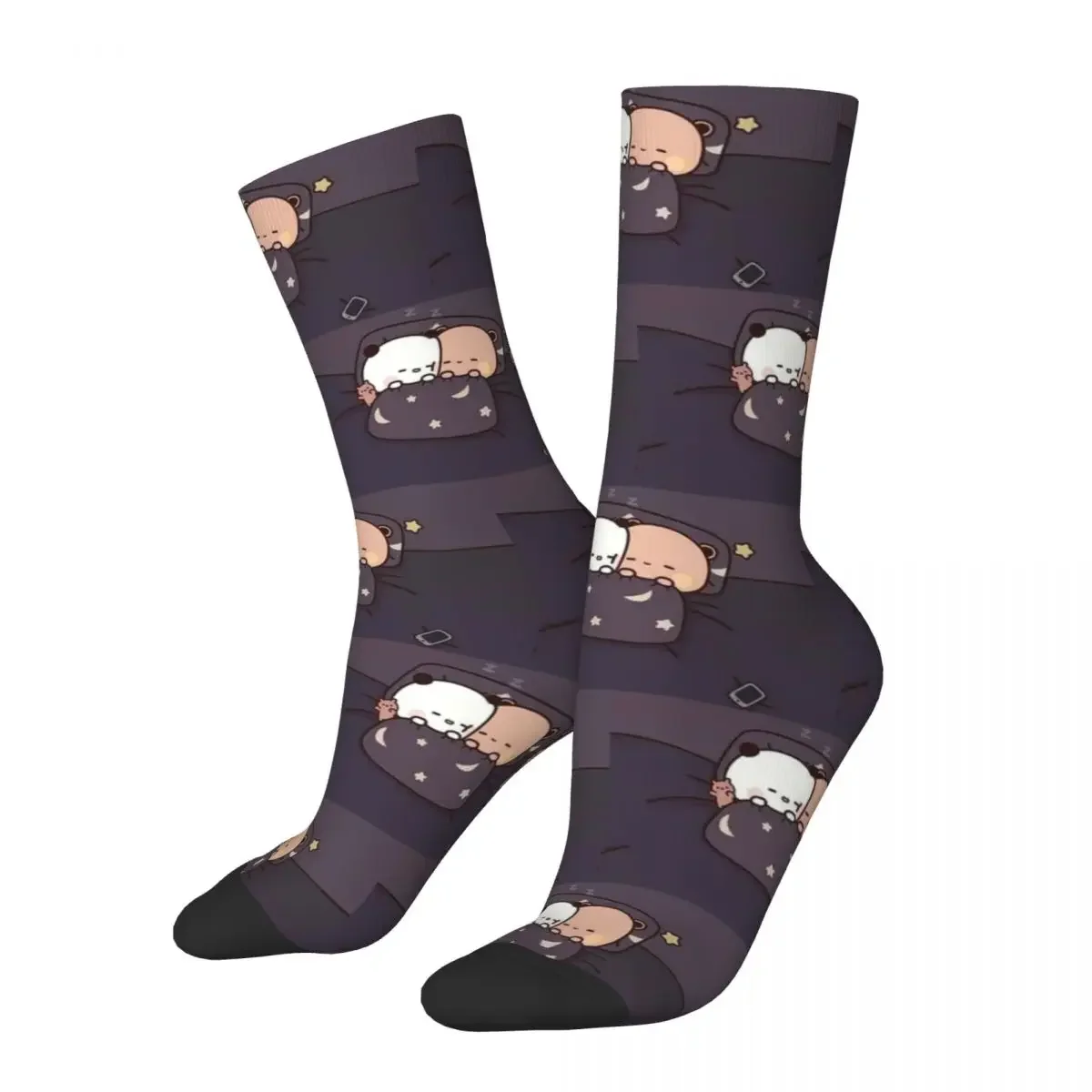 

Happy Men's Socks Cub Sleeping Vintage Harajuku Bubu Dudu Cartoon Hip Hop Casual Male Crew Crazy Sock Gift Summer Socks