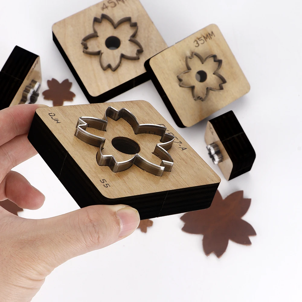 Picture 3: 1Pcs Precision Faux Leather Cutting Die - Sakura Flower Petal Die Cutting Tool,Sharp & Durable Craft Tool for DIY Leatherworking