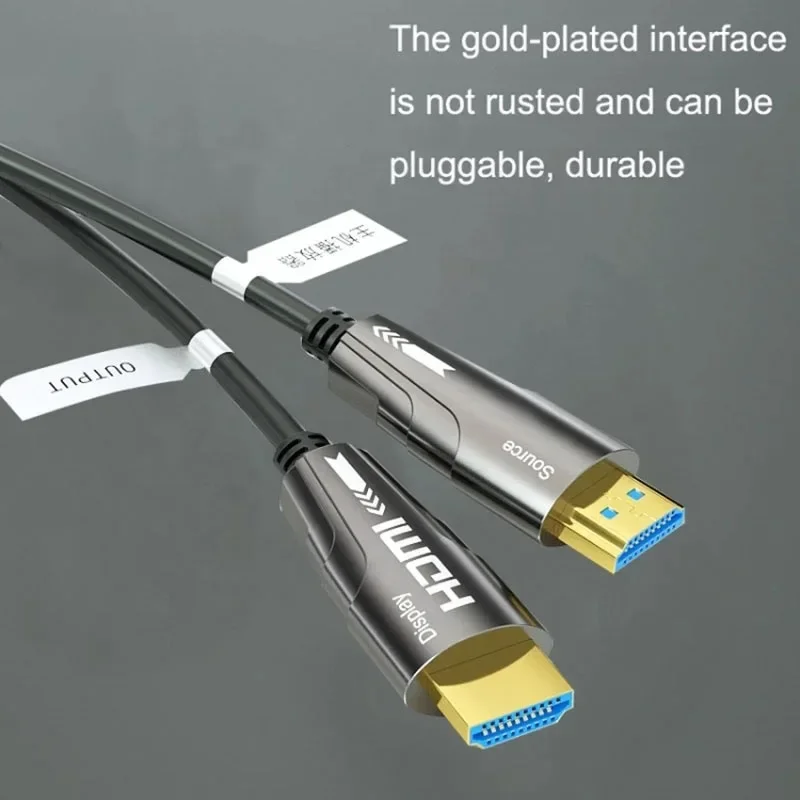 HDMI 2.0 to HDMI AOC Active Fiber Optic Cable 4K@60Hz HDR HDCP2.2 cable 18Gbps 15m 20m 30m 50m for Xbox PS4 PS5 Switch Display