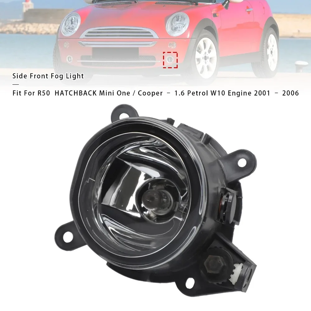 

63176925049 63176911721 63171477670 Left/Right Side Fog Light Replacement Front Fog Lamp Clear Lens For BMW Mini R52 R53