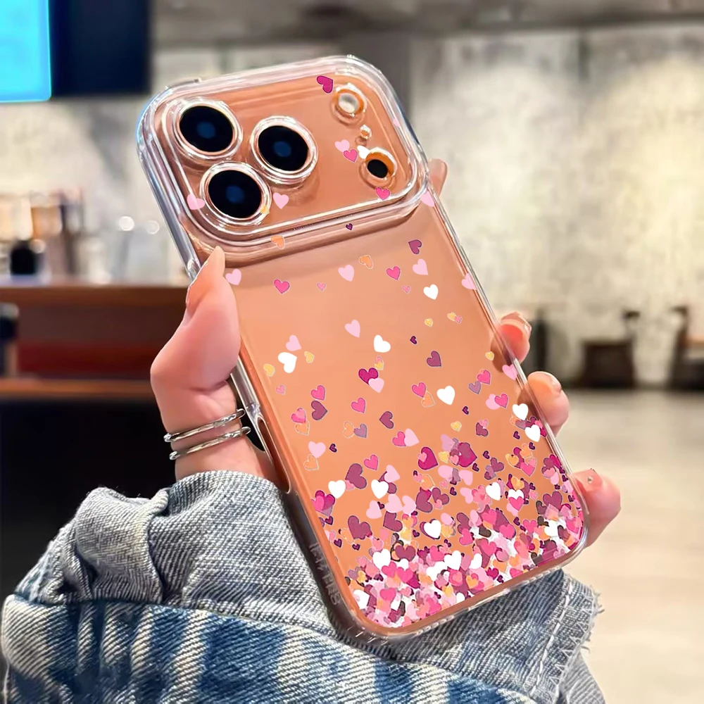 Gradient Heart Confetti Clear  - Phone Cases Xiaomi Redmi 12 评论和价格