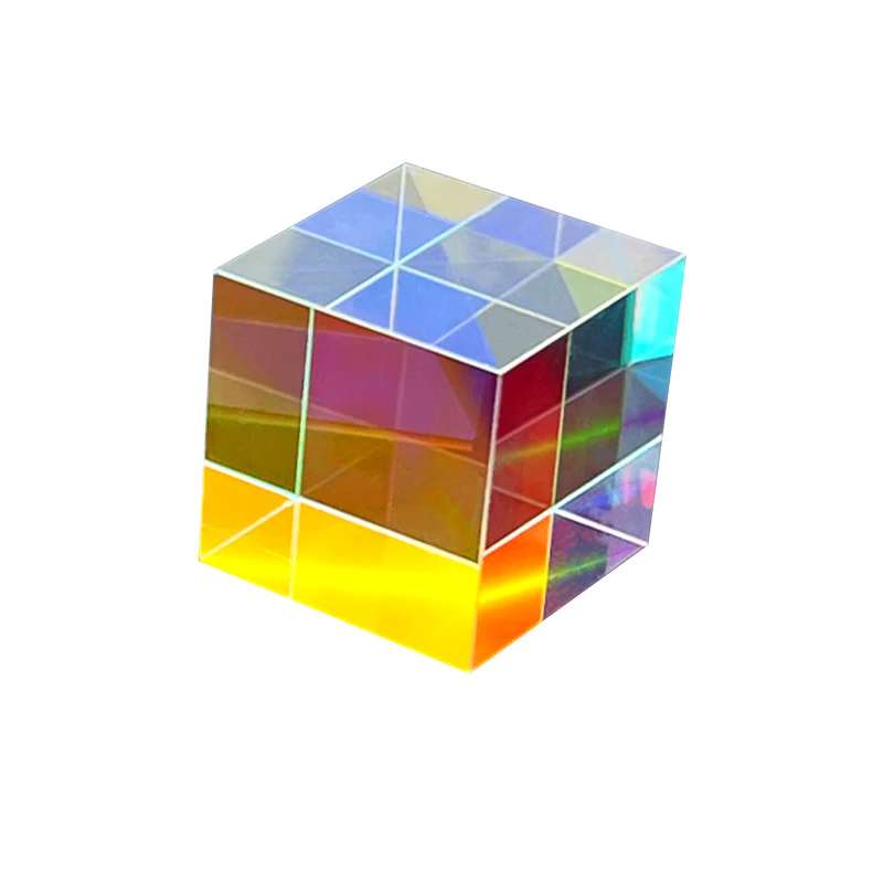 10-45mm RGB X-Cube Prism Combiner Splitter Cross Dichroic Polyhedron Pyramid Physics Ball Teaching Decoration Photograph Lens