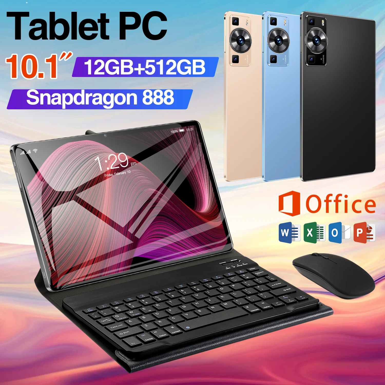 

2024 Global Model P60 Pro Tablet Android 13 16GB+1TB 11-inch Snapdrago 888 5G Dual SIM Phone WIFI HD 4K Popular Tablet Portable