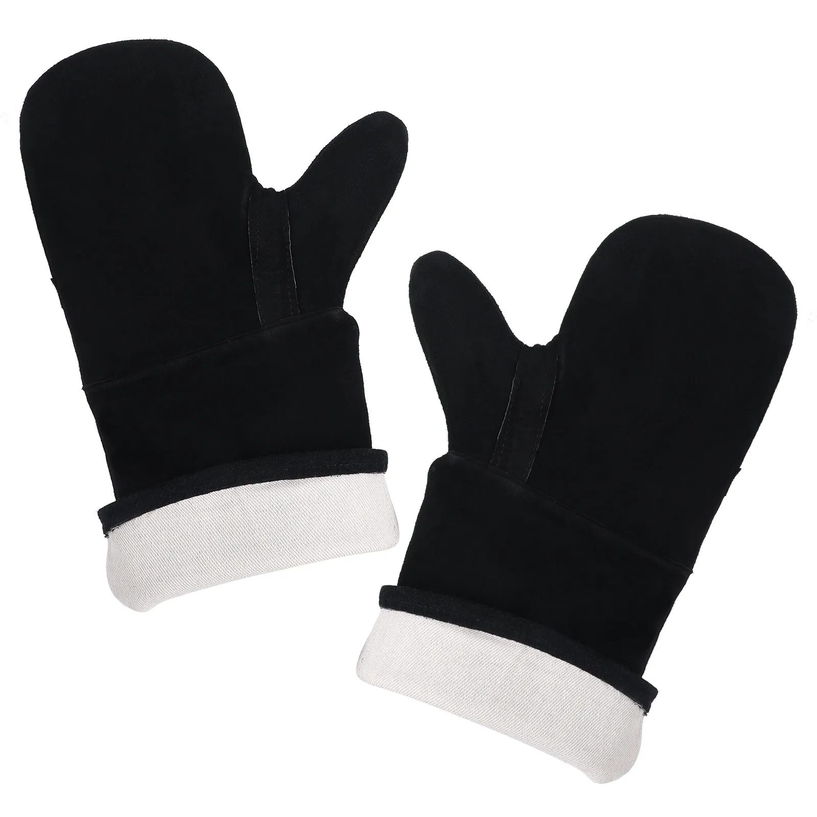 1Pair Heavy Duty Bbq Gloves Cut Resistant Puncture Proof Fire Resistant Gloves for Welding Soldering Cooking Baking